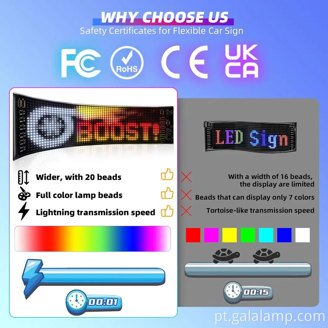 Exibição de LED flexível para festivais, lojas e festas